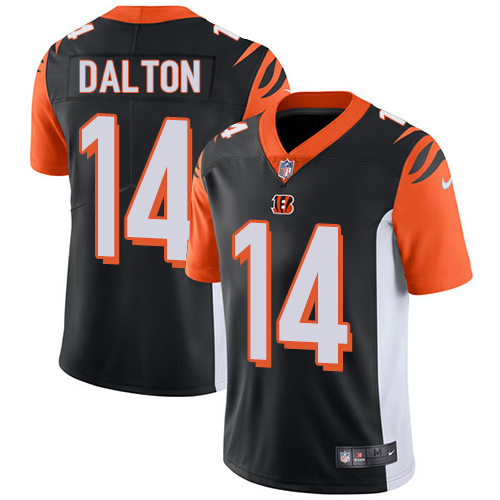 2019 men Cincinnati Bengals 14 Dalton black Nike Vapor Untouchable Limited NFL Jersey